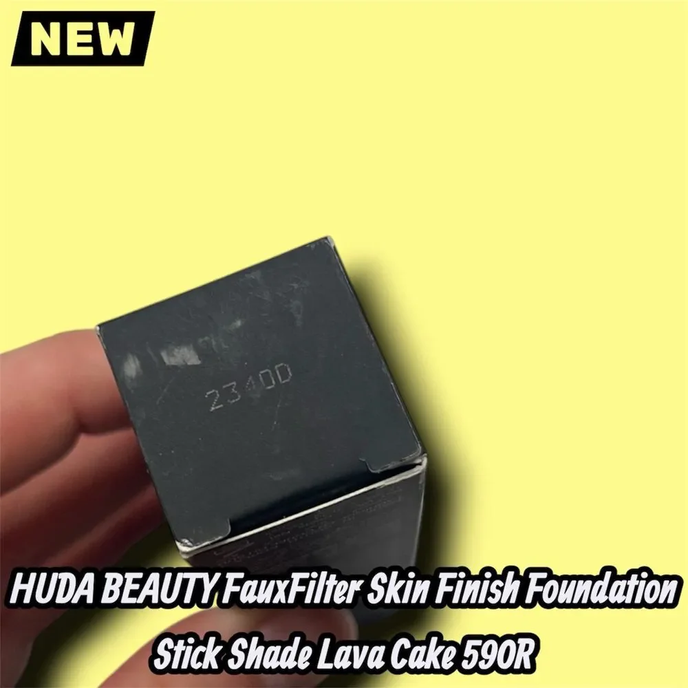 New HUDA BEAUTY FauxFilter Skin Finish Foundation Stick Shade Lava Cake 590R